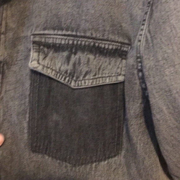 Gray Denim Men’s Button down (ASOS) - Picture 4 of 7